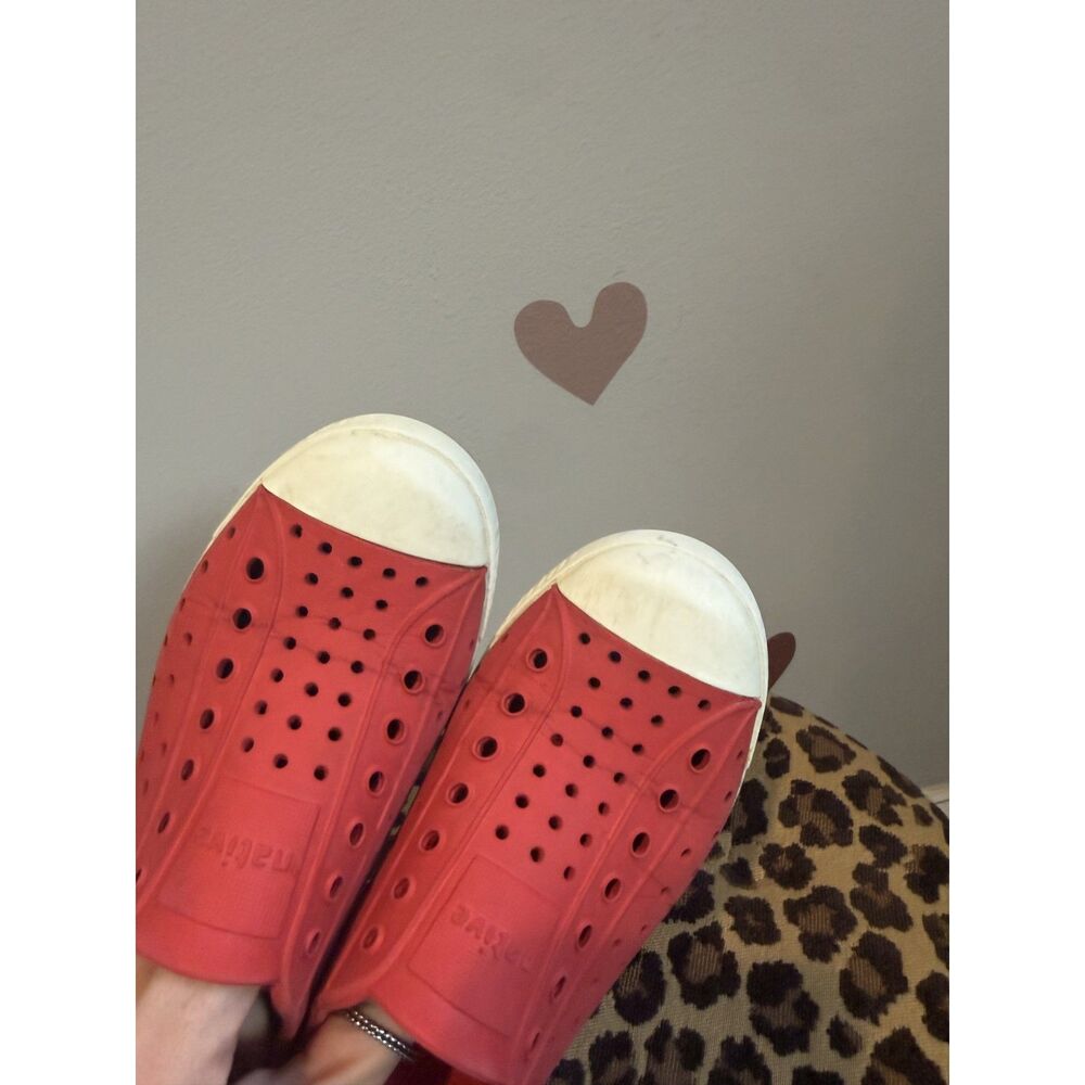 Kids Native Red Slip-On Shoes C13